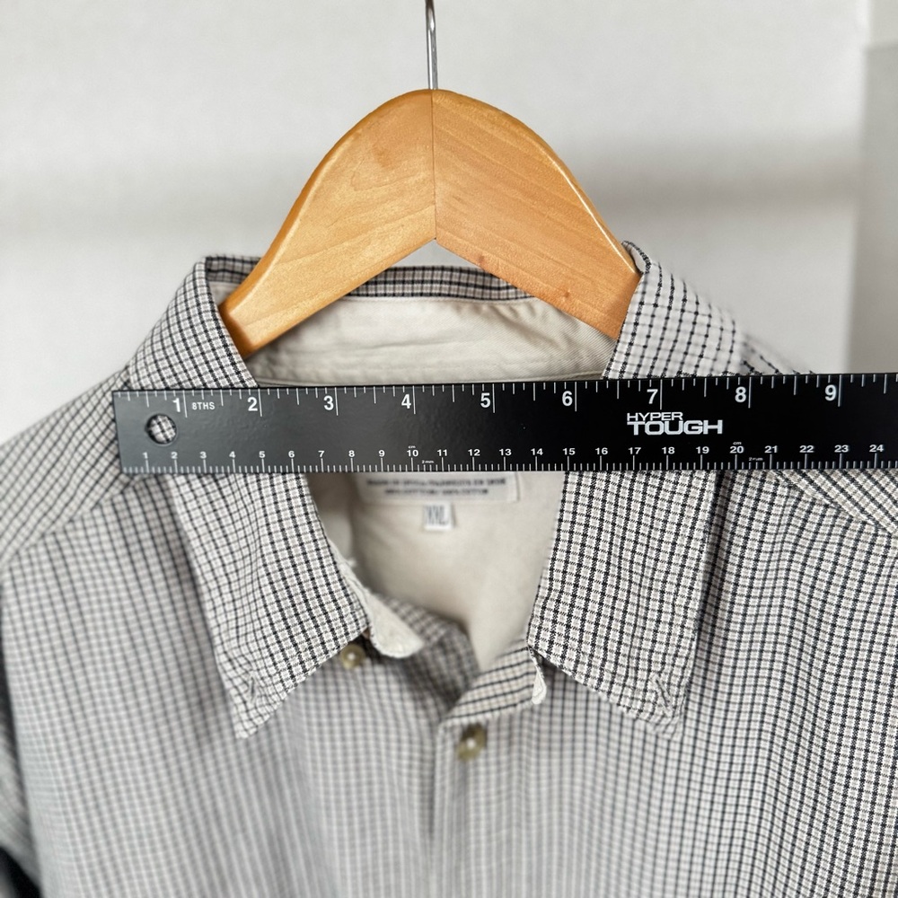 Columbia Men's Gray and White Patterned Shirt - Picture 6 of 8